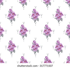 Vector illustration of flowers pattern