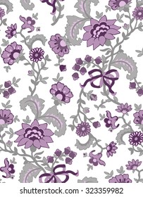 Vector illustration of flowers pattern