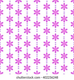 Vector illustration of flowers pattern background.