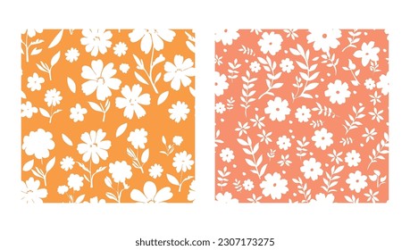 Vector illustration. Flowers seamless pattern.