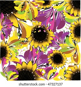vector illustration of flowerses
