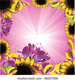 vector illustration of flowerses
