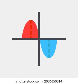 Vector illustration of fluctuation icon in flat style for any projects, use for website mobile app presentation