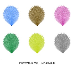 Vector illustration of fluffy