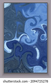 Vector illustration. Fluid art. Art. Abstract image. Combination of several colors. Beautiful big poster