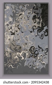 Vector illustration. Fluid art. Art. Abstract image. Combination of several colors. Beautiful big poster