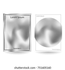 vector illustration. Fluid colors backgrounds, round, poster, silver color gradient. banner
