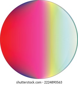 Vector Illustration .Fluid gradient. Circle Logo . Colorful frame template .Design element . Abstract liquid shape .