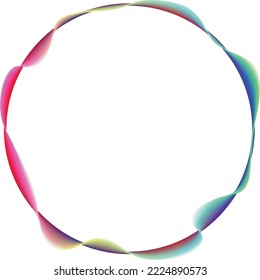 Vector Illustration .Fluid gradient. Circle Logo . Colorful frame template .Design element . Abstract liquid shape .