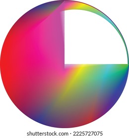 Vector Illustration .Fluid gradient. Circle Logo . Colorful frame template .Design element . Abstract liquid shape .