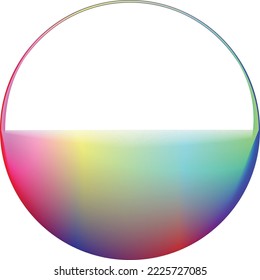 Vector Illustration .Fluid gradient. Circle Logo . Colorful frame template .Design element . Abstract liquid shape .