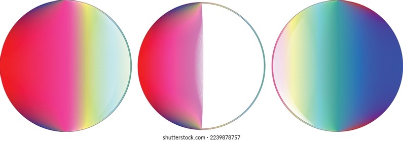 Vector Illustration .Fluid gradient. Circle Logo . Colorful frame template .Design element . Abstract liquid shape .