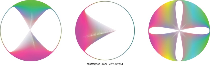 Vector Illustration .Fluid gradient. Circle Logo . Colorful frame template .Design element . Abstract liquid shape .