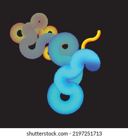 Vector Illustration .Fluid gradient. Spiral Logo . Design element . Abstract liquid shape .