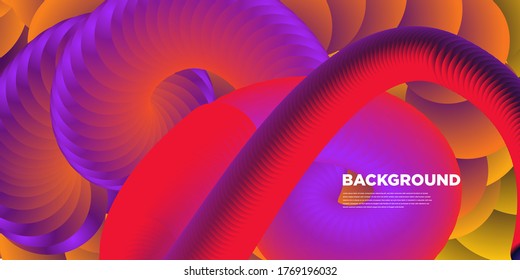 Vektorgrafik-Fluid und flüssiger 3D-Hintergrund für Banner