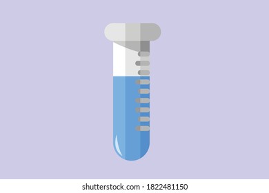Ilustración vectorial del icono del tubo fluido
