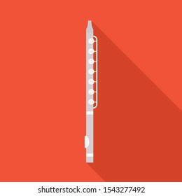 Vector illustration of flute and music logo. Web element of flute and symphony Stock vector illustration.