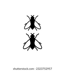 vector illustration of a fly insect