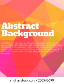 Vector illustration. Flyer, Brochure Design Templates. Geometric Triangular Abstract Modern Backgrounds. 
