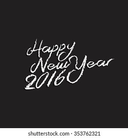 vector illustration of flyer or greeting card for happy new yeer 2016, year of the monkey 