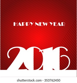 vector illustration of flyer or greeting card for happy new yeer 2016, year of the monkey 