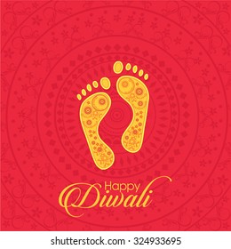  Vector illustration of flyer, poster, brochure cover design for Diwali festival.