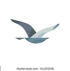 Logo Combines Letter V Into Bird Stock Vector (Royalty Free) 1731890779