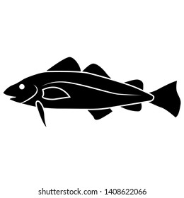 Vector illustration of Flying fish (Exocoetidae) fish isolated on white background.