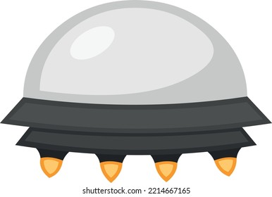 Vector illustration of a flying saucer or ufo