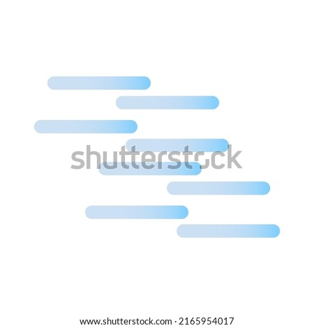 Vector illustration of a fog. Flat forecast icon of a fog.