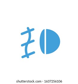 Vector illustration, foglight icon template.