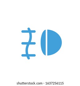 Vector illustration, foglight icon template.