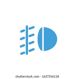 Vector illustration, foglight icon template.