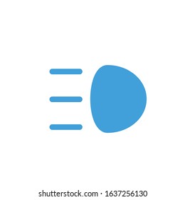 Vector illustration, foglight icon template.