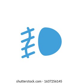 Vector illustration, foglight icon template.