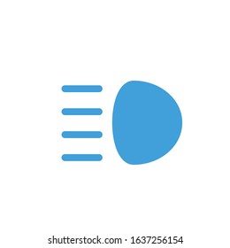 Vector illustration, foglight icon template.
