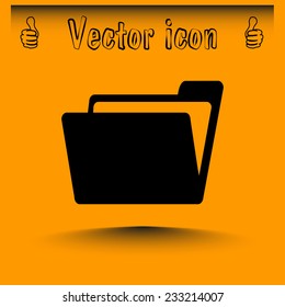 Vector illustration of a folder