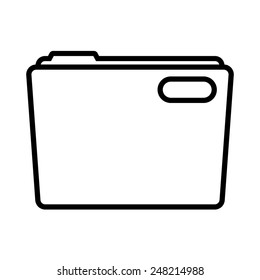 Vector illustration of a folder