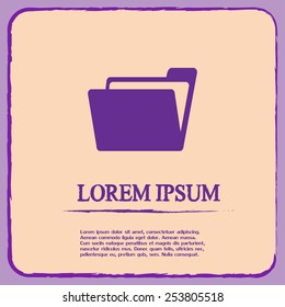 Vector illustration of a folder
