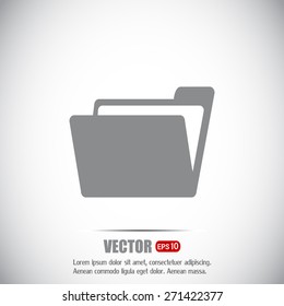 Vector illustration of a folder