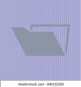 Vector illustration of Folder icon vector illustration
