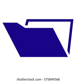 Vector illustration of Folder Icon in blue
