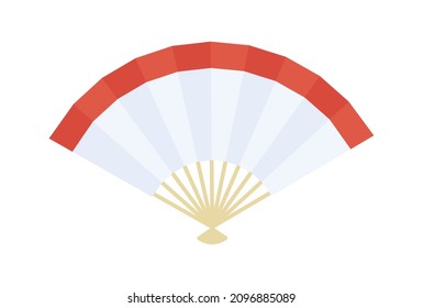 vector illustration of a folding fan for banners, cards, flyers, social media wallpapers, etc.