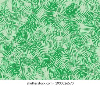 Vector illustration of foliage pattern in graphic style.