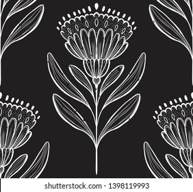 Vector illustration folk flowers poster, ornaments tribal pattern. Use for birthday cards, Happy Wedding day other decorations.