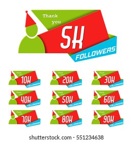 Vector Illustration of Followers Poster for Design, Website, Background, Banner. Blog Retro Template for Web User