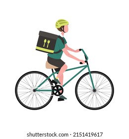 Ilustración vectorial de los trabajadores de entrega de alimentos.