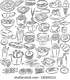 vector illustration  food