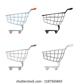 Vector illustration of food and drink logo. Set of food and store stock symbol for web.