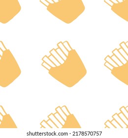 
vector illustration of food fries pattern, for background, textile, etc